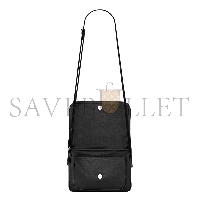 Y51 NIKI SMALL MESSENGER IN GRAINED LEATHER 776611AAGAF1000 (21*15*6cm)